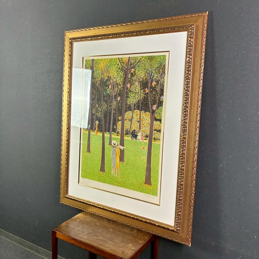 ジャン＝ピエール・カシニョール「大きな木」リトグラフ 大作 サイン入