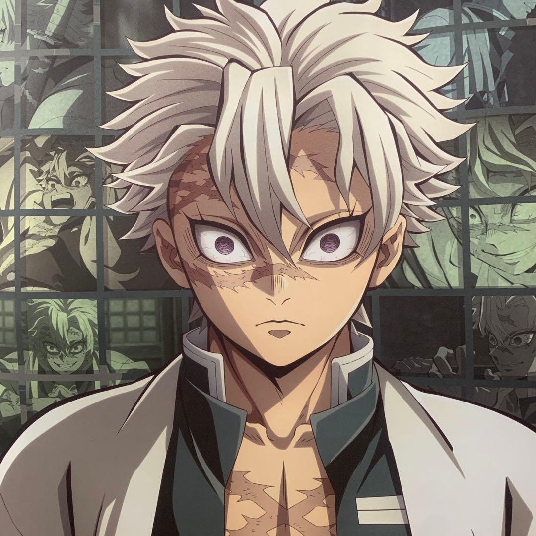 鬼滅の刃 柱展 キービジュアル 等身大タペストリー 不死川実弥 鬼