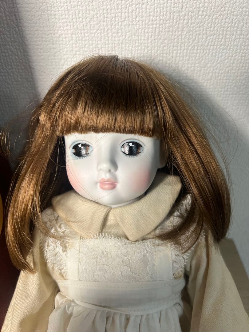 ビスクドール 三協オルゴール人形 40cm エリーゼのために 箱 ネジ付