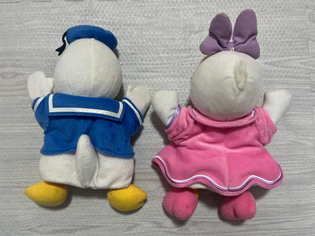 ディズニー　ドナルドダックとデイジーダック ぬいぐるみパペットセット