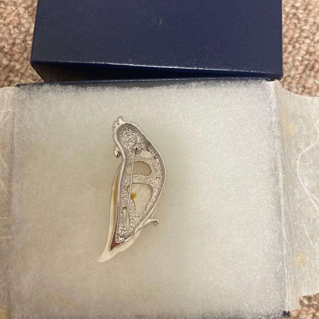 田崎真珠 TASAKI 鳥 インコ ブローチ