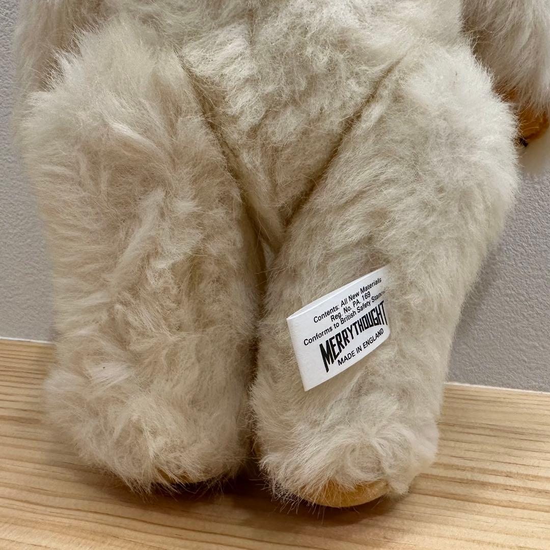 ヴィンテージ チーキー ホワイト ナイロン ぬいぐるみ アンティーク テディベア