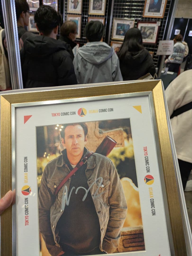 東京コミコン2025　ニコラス・ケイジ直筆サイン入りポートレート①
