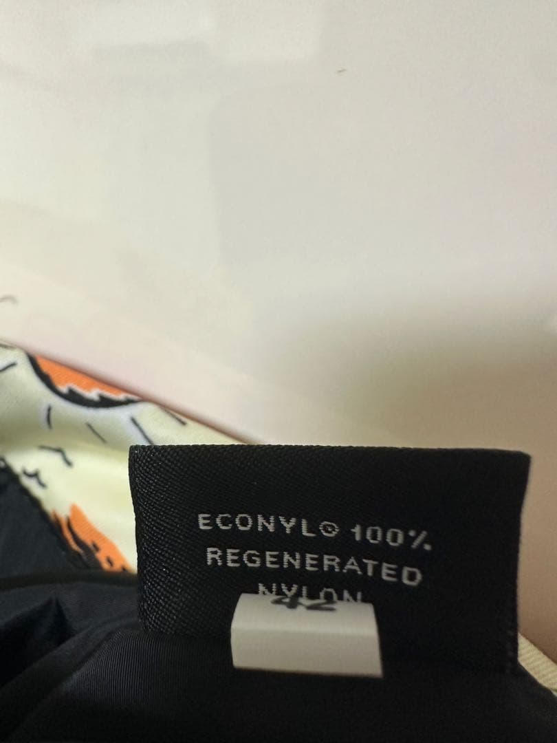 【希少・極美品】PRADA プラダ 巾着 ポーチ バッグ サーフ柄 三角ロゴ