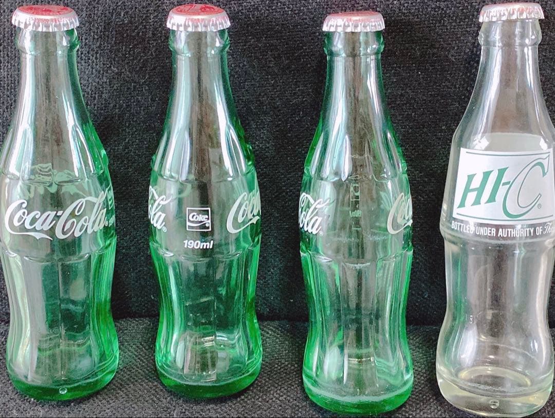 コカコーラ 空き瓶 4点 セット コカコーラ1Lリユース瓶 4本セット