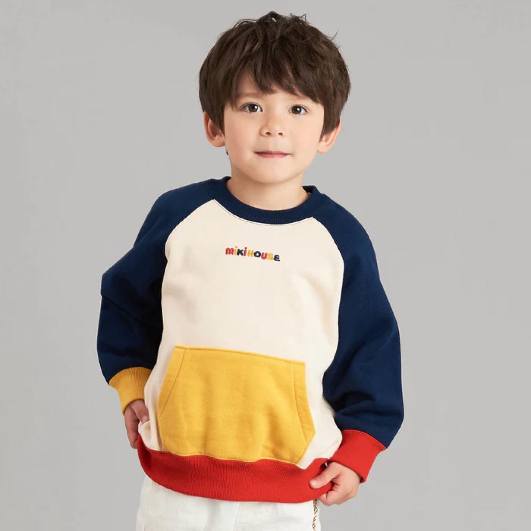 【MIKI HOUSE】新品未使用　カラフルトレーナー　現行品