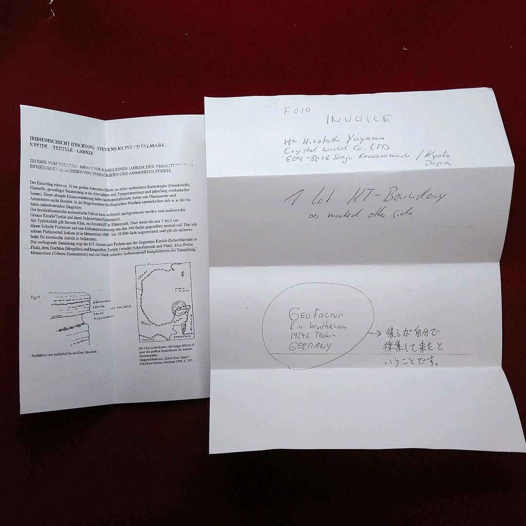 入手！小惑星のかけら K-T境界層 標本
