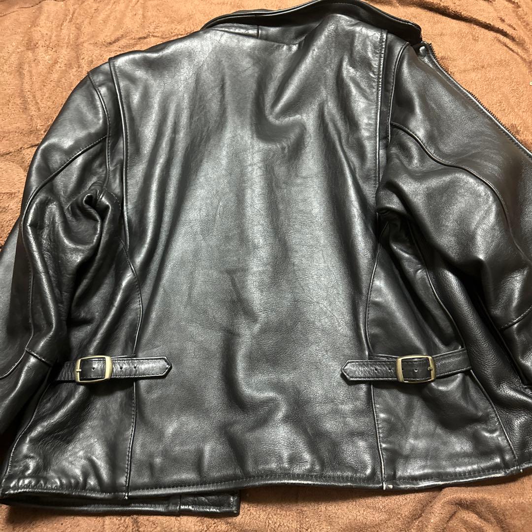 VANSON/ENFIELD/ENF/44 VANSON ENFホースハイドシングルライダース