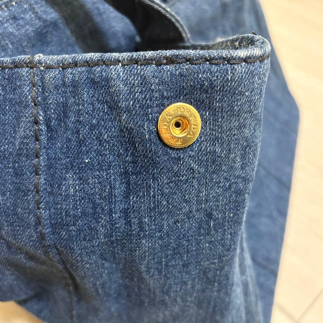 9月30日まで特別価格】PRADA プラダ カナパ デニムトートバッグ 9月30