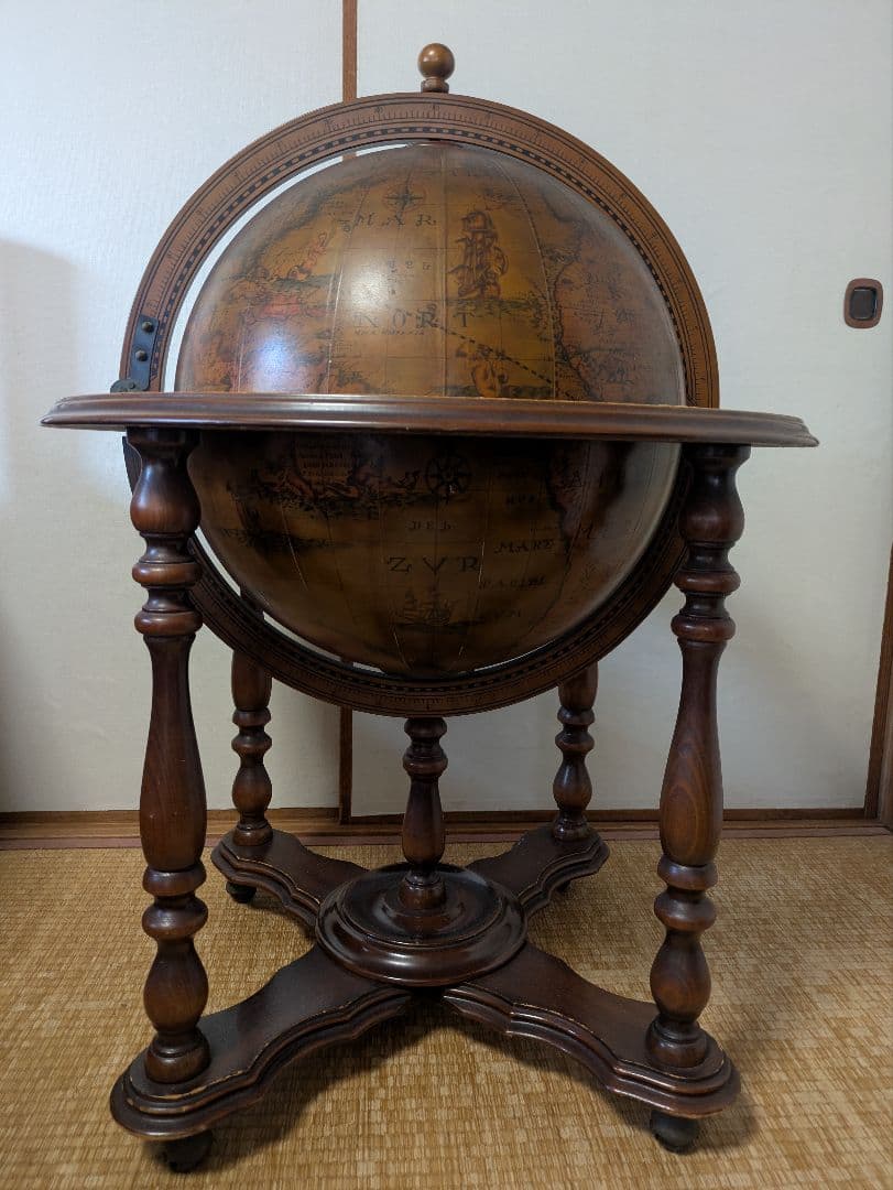 イタリア製地球儀 ワインラック キャスター付＊難有り - メルカリ