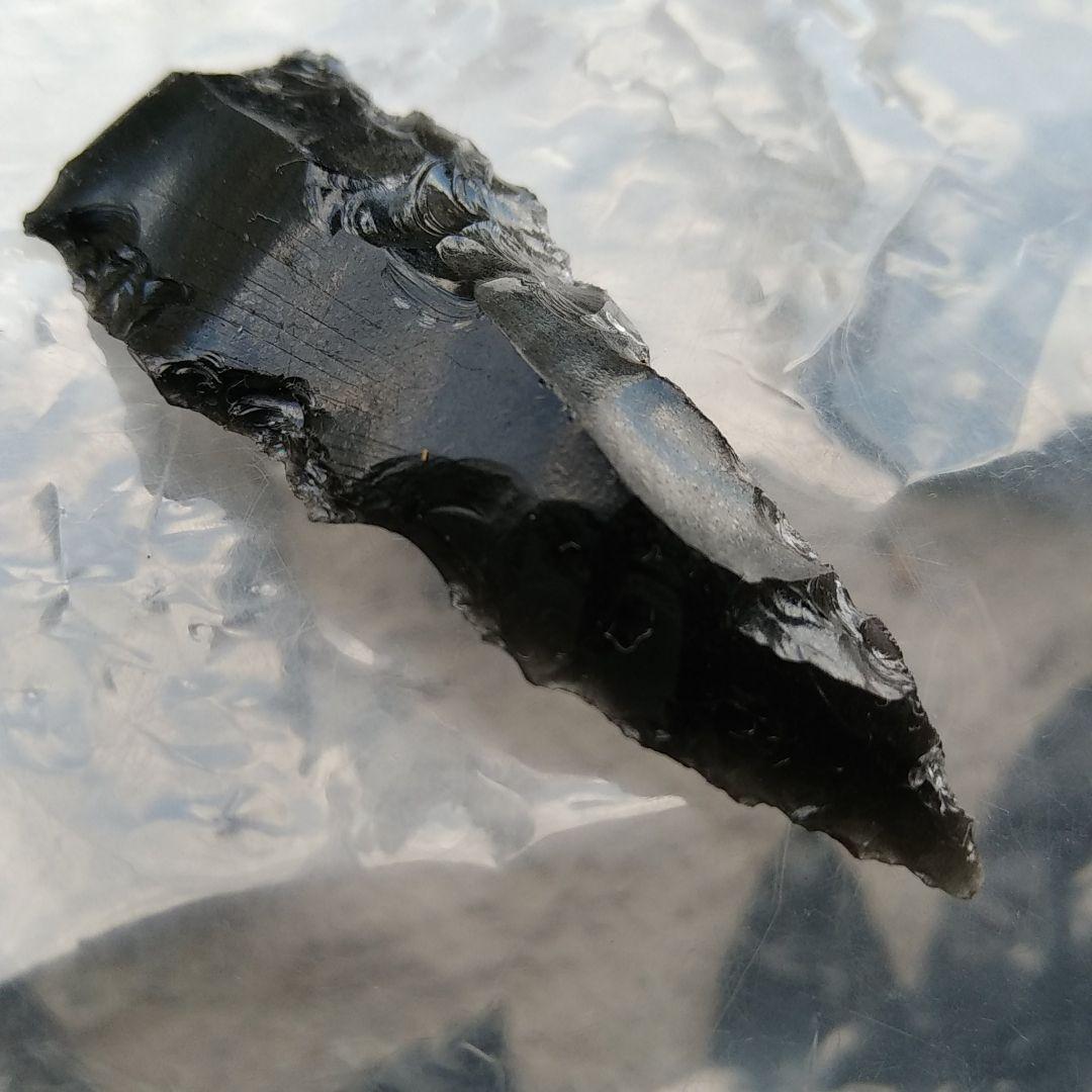 縄文ナイフ 模写 石器 黒曜石サンプル 222