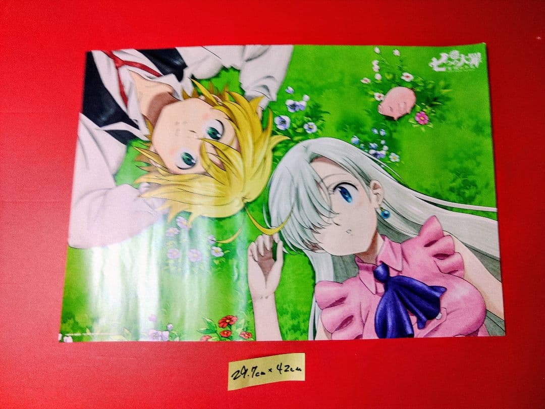 アニメポスター 七つの大罪 瀧川ありさ 直筆サイン アイドルポスター