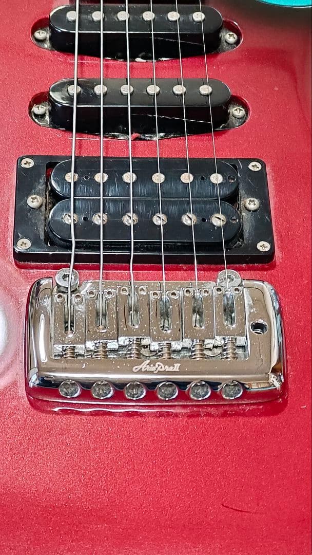 AxeDeal エレキギター レッドグラデーション エレキギター(メタリック