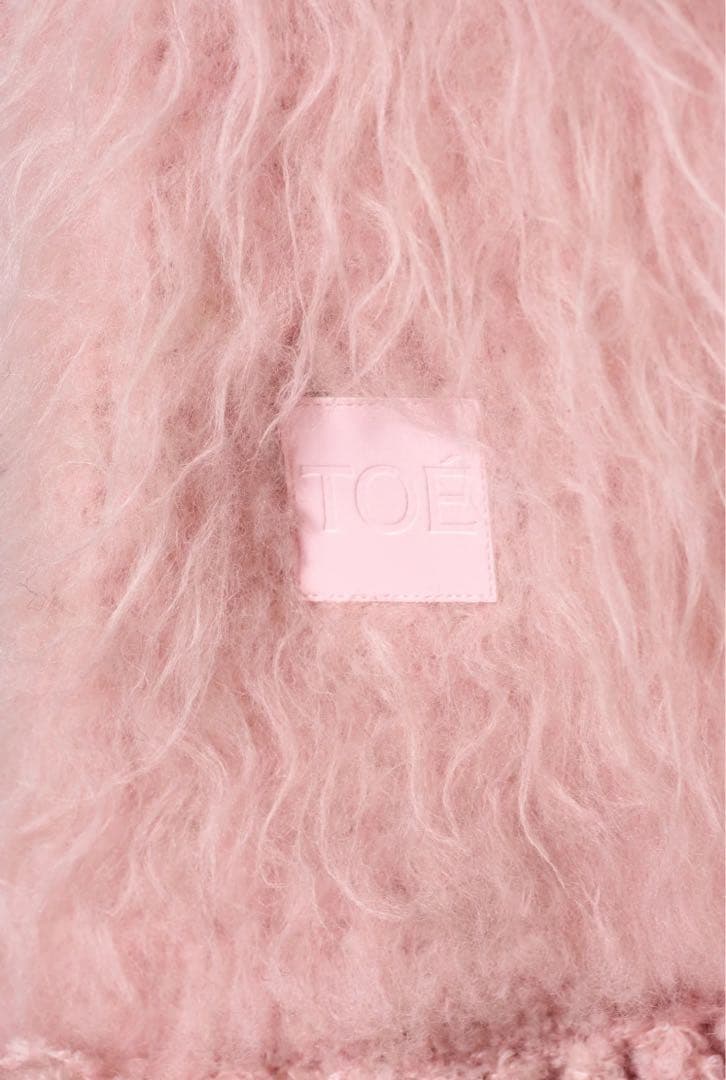 THETOE PIGALLE SHAGGY MUFFLER pink