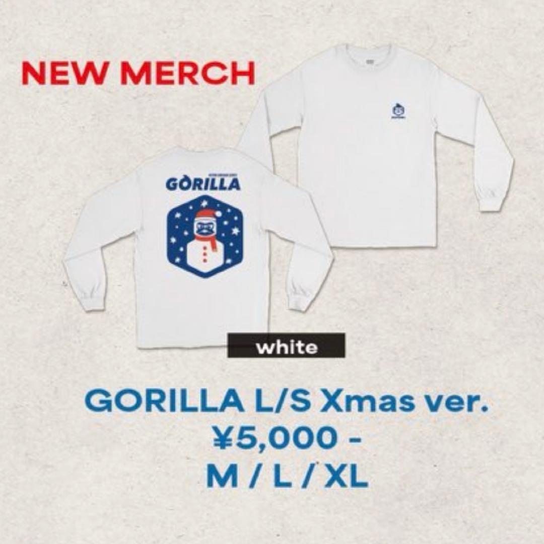 KOTORI GORILLA L/S Xmas ver. XL 新品 KOTORI GORILLA L/S Xmas ver. XL 新品
