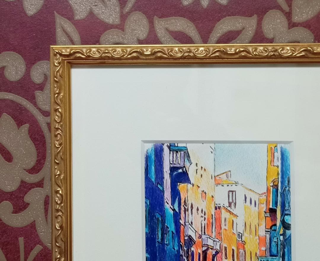 GV147☆原画を飾る！！☆師：平山郁夫☆東京芸大卒☆高級新品額装