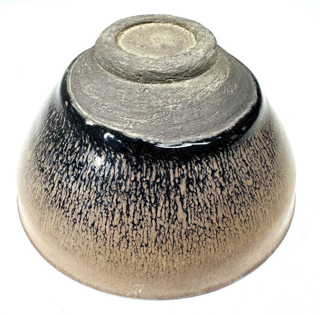 宋時代 建窯兎毫盞 禾目天目茶碗 唐物 伝世品