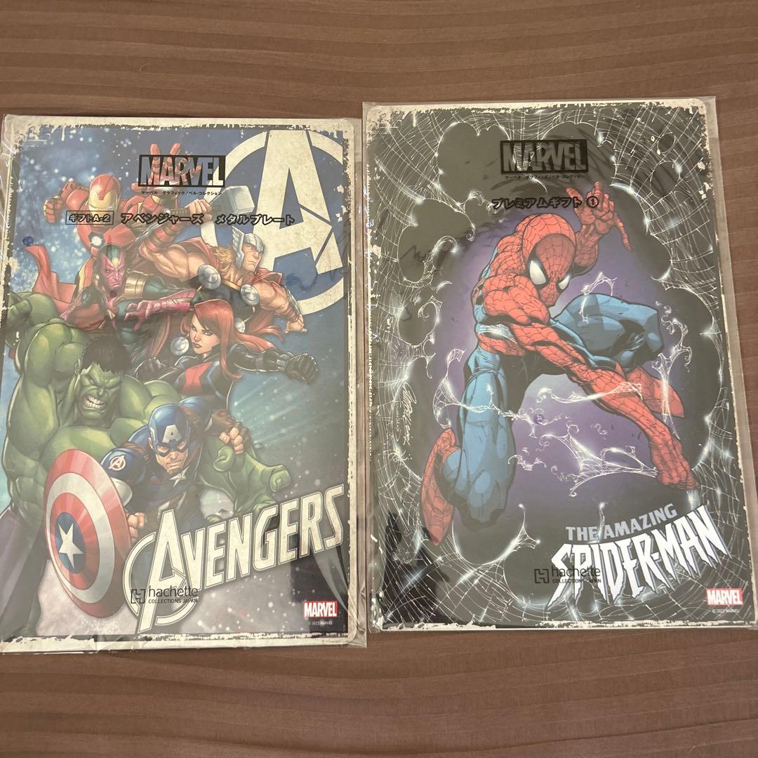 MARVEL アベンジャーズ & スパイダーマン メタルポスターセット MARVEL アベンジャーズ & スパイダーマン メタルポスターセット MARVEL