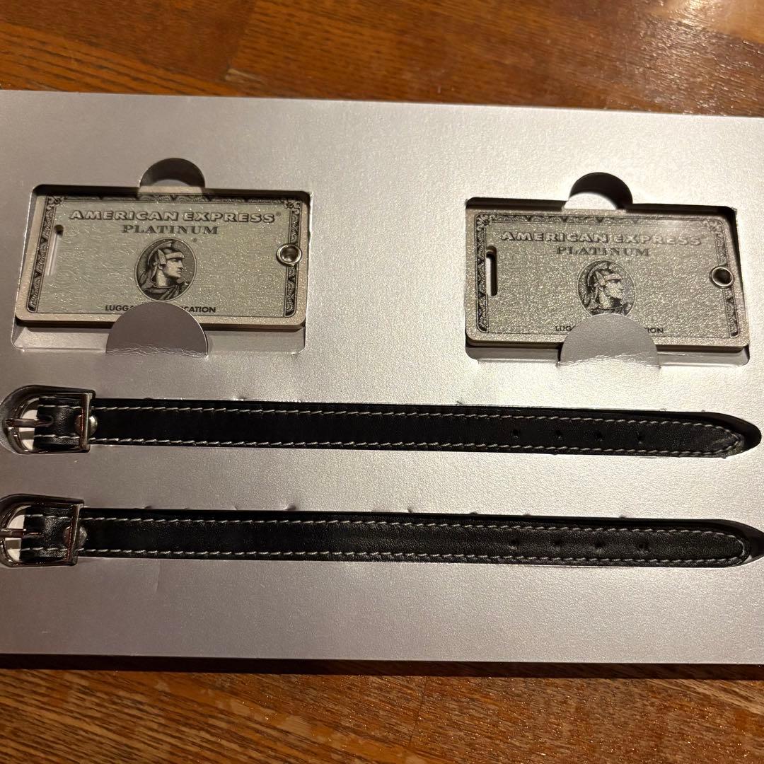 [非売品] AMEXプラチナカード ラゲッジタグ ネームプレート