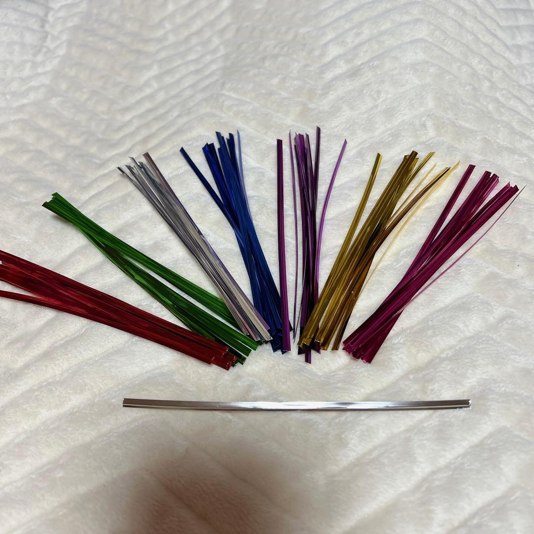 ラッピングタイ モール プレゼント バレンタイン クッキー 小物 梱包