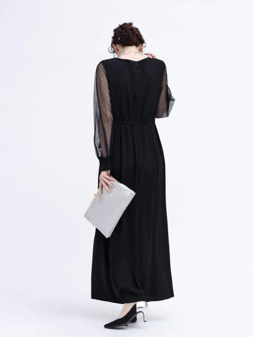 新品　ヤマダヤ　Rire Fete ウエストリボン ロングドレス　パンツ