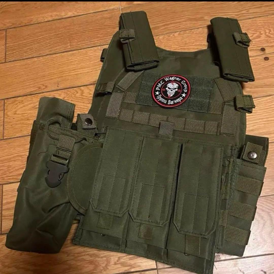未使用　ロシア軍　傭兵　NATO軍汎用タクティカルベスト　ワグネルワッペンおまけ