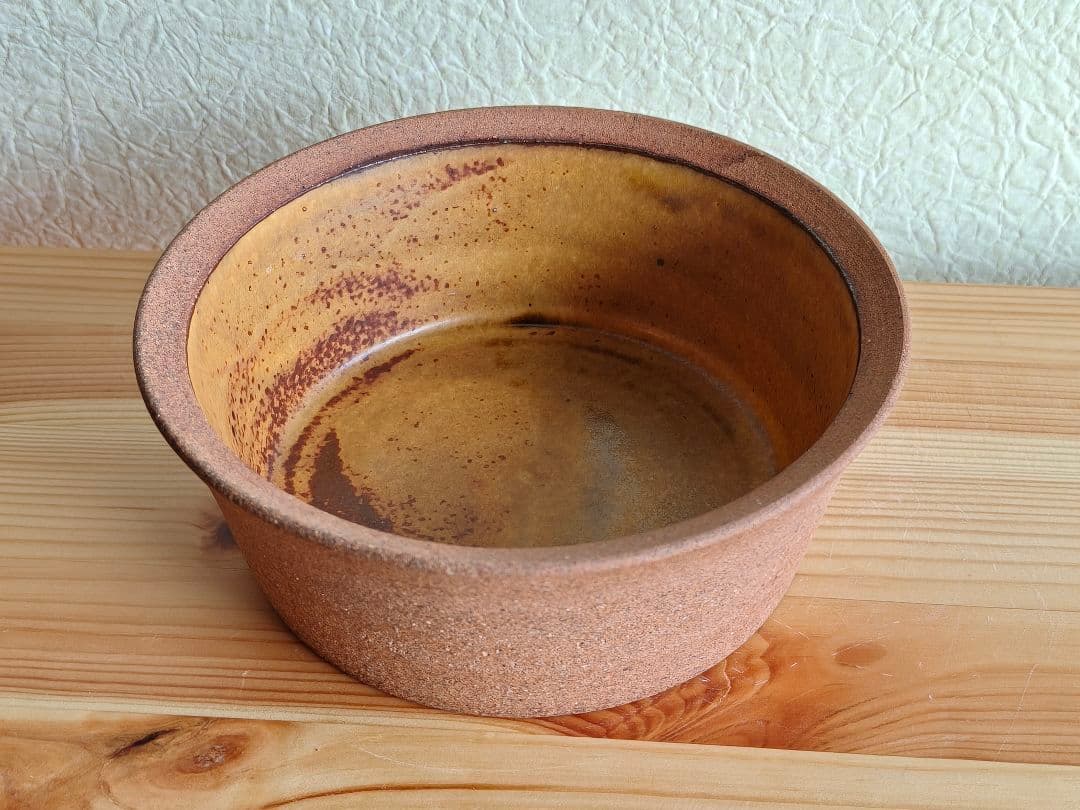 山本教行 深皿 グラタン皿 陶器 民芸 民藝 バーナード・リーチ ② 岩井窯