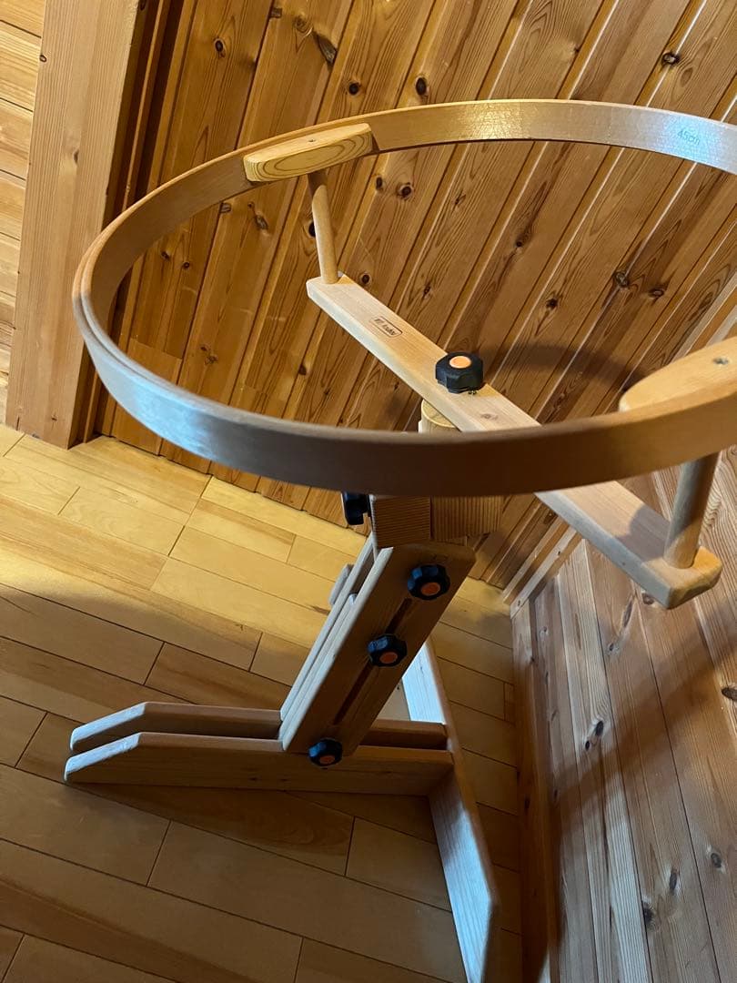 木製パッチワークスタンド＆ラップフープ　2台セット