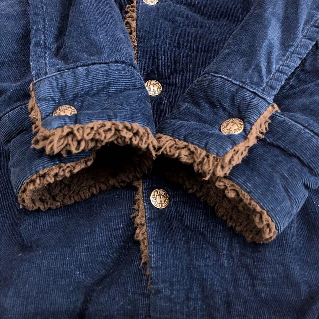 ハリウッドランチマーケットBLUE BLUE インディゴボアジャケットMの