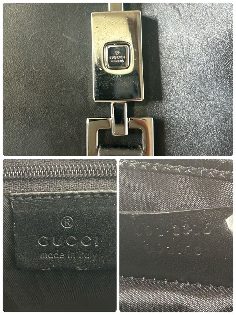 バッグ GUCCI Jackie Hand Bag All Leather Black