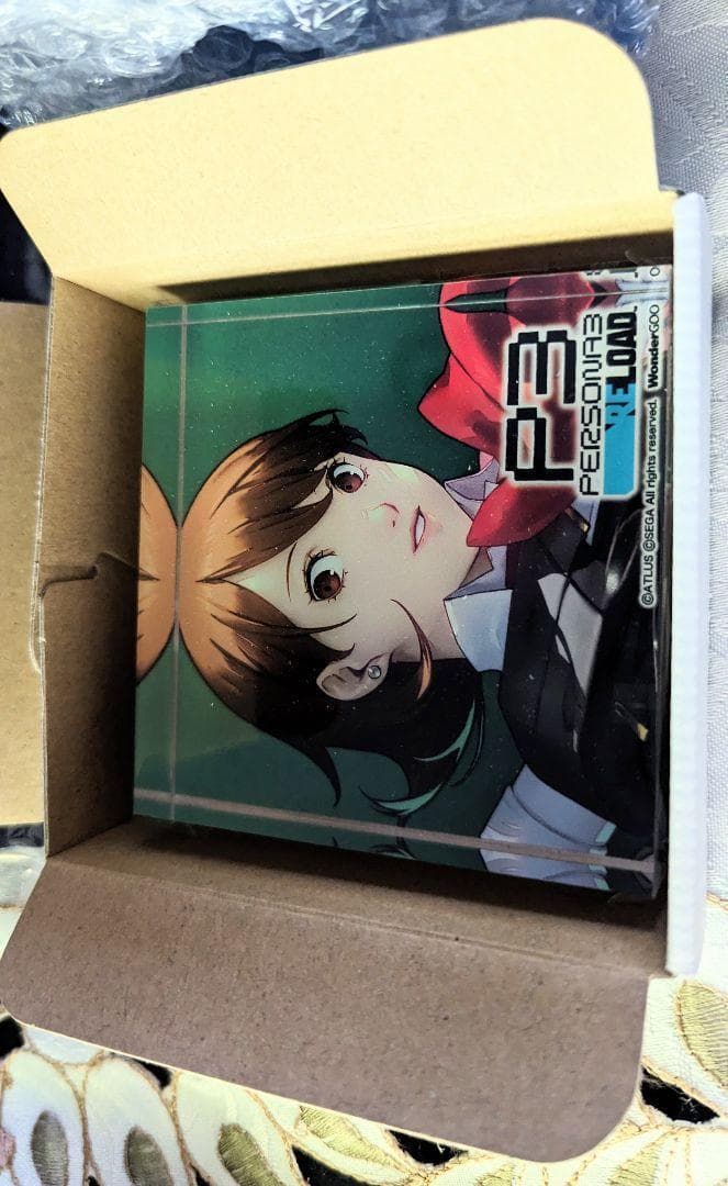 ペルソナ3 リロード アクリルブロック ワンダーグー 缶バッジ 主人公 ステラ