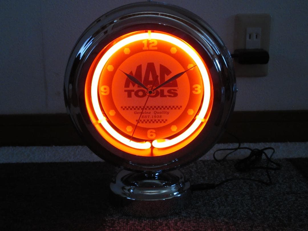 MAC TOOLS マックツール 限定品 新品 ネオンクロック 置き時計