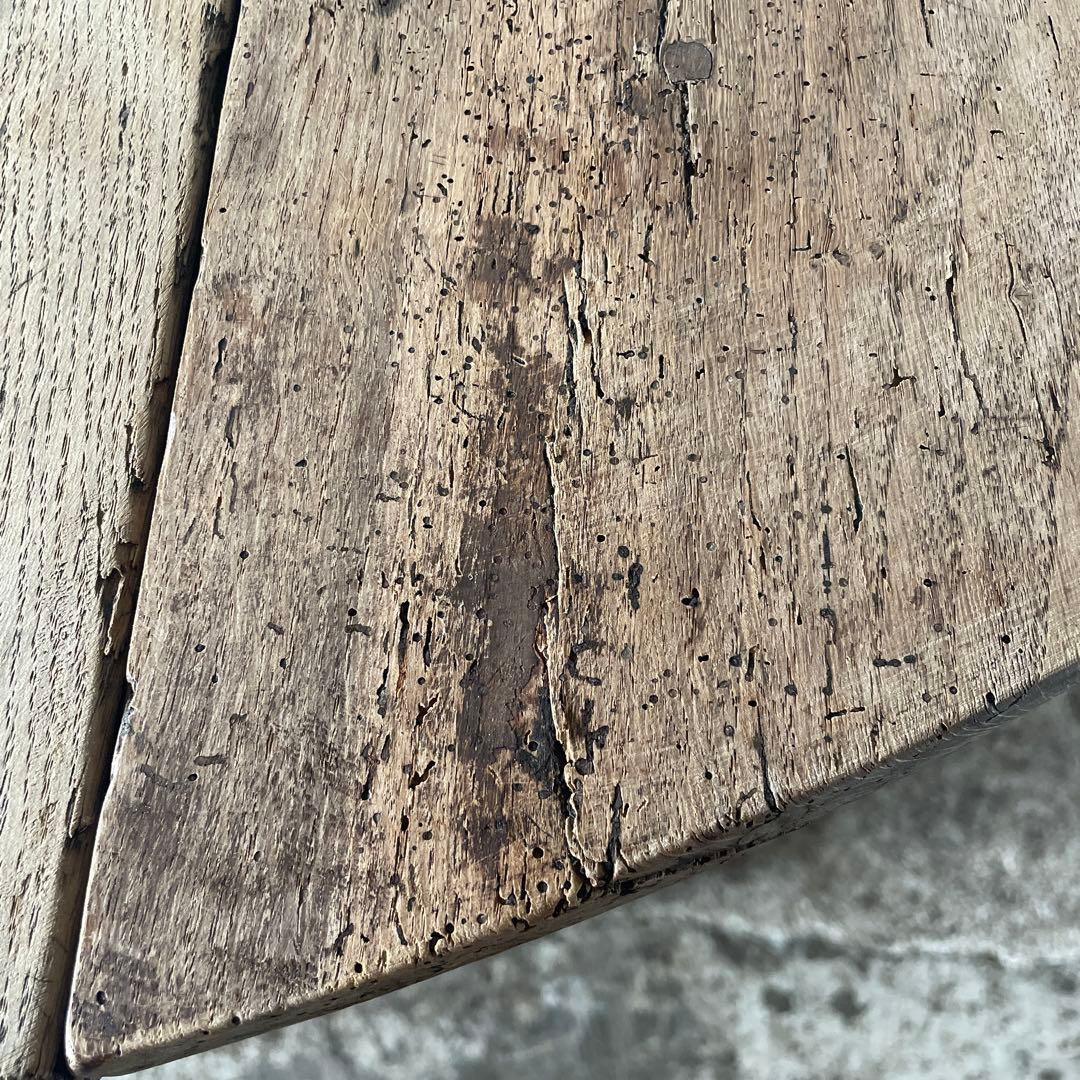 年末・年始SALE ゲートレッグテーブル ドロップリーフテーブル 剥離