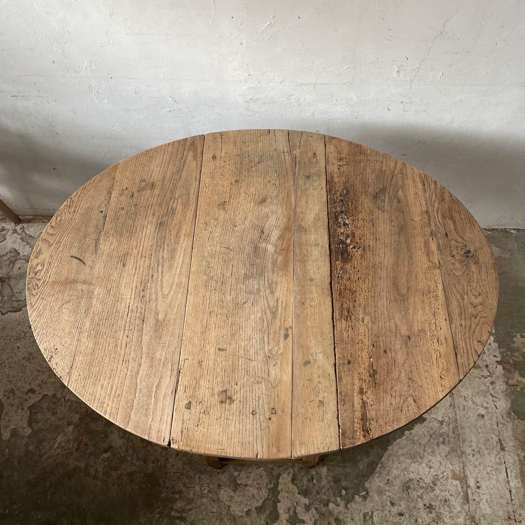 年末・年始SALE ゲートレッグテーブル ドロップリーフテーブル 剥離