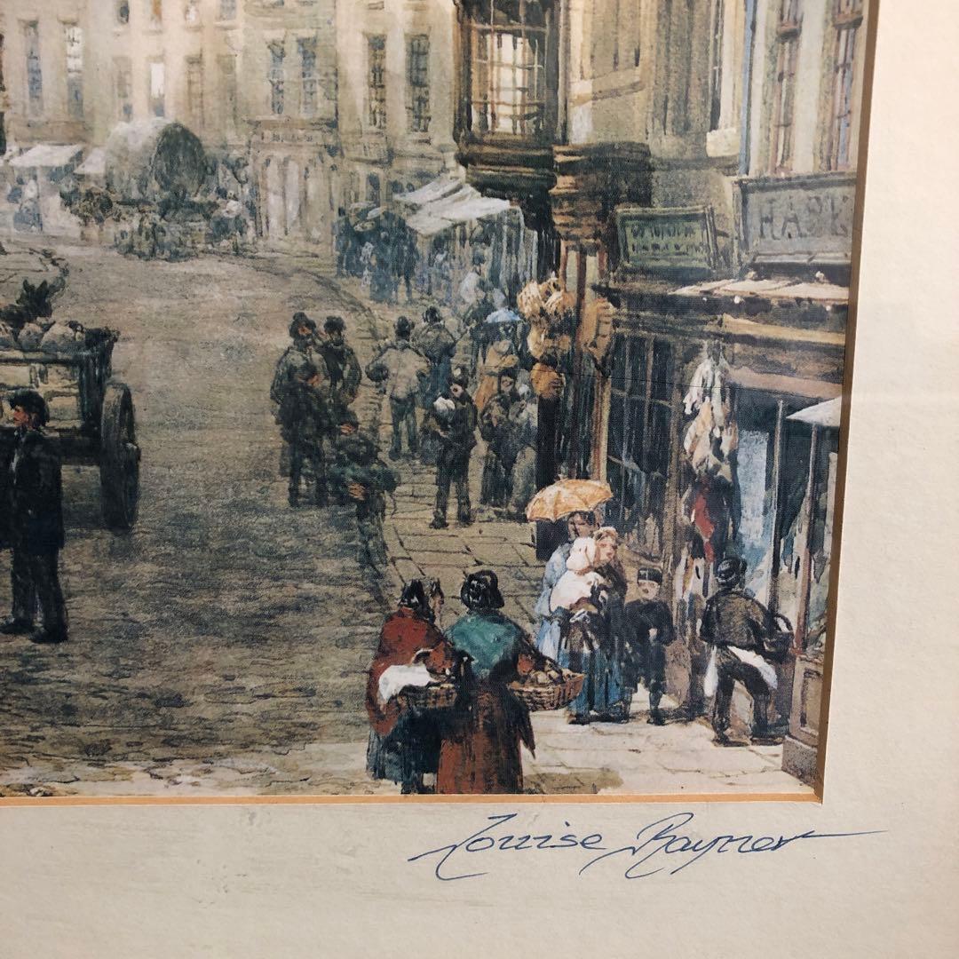 イギリス ダービー ダービシャー 額入り 風景画 イギリス購入 チャーチ