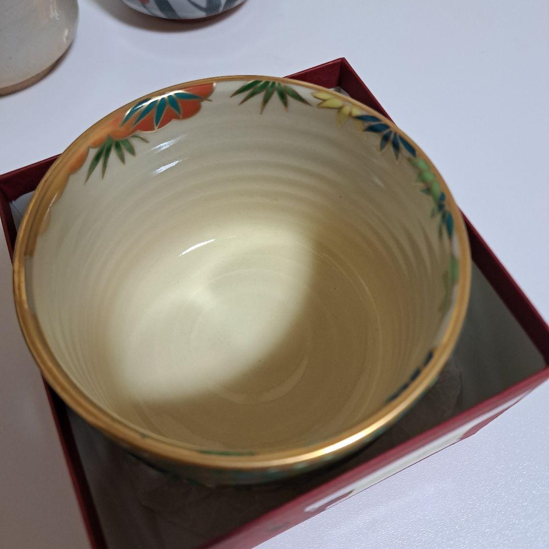 和巾セット 桑中次 筒茶碗2点 色無地着物 大徳寺画賛