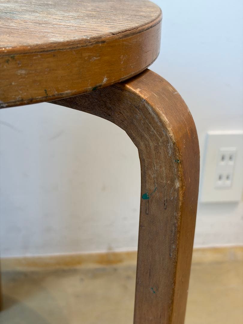 50年代 stool60 artek Alvar Aalto バックスタンプ有