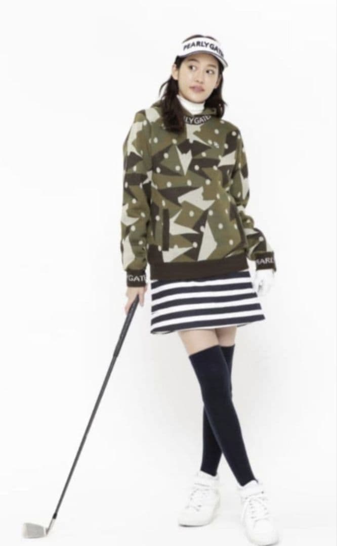 ★美品★PEARLY GATES　カシミアタッチプルオーバー二点セット サイズ1