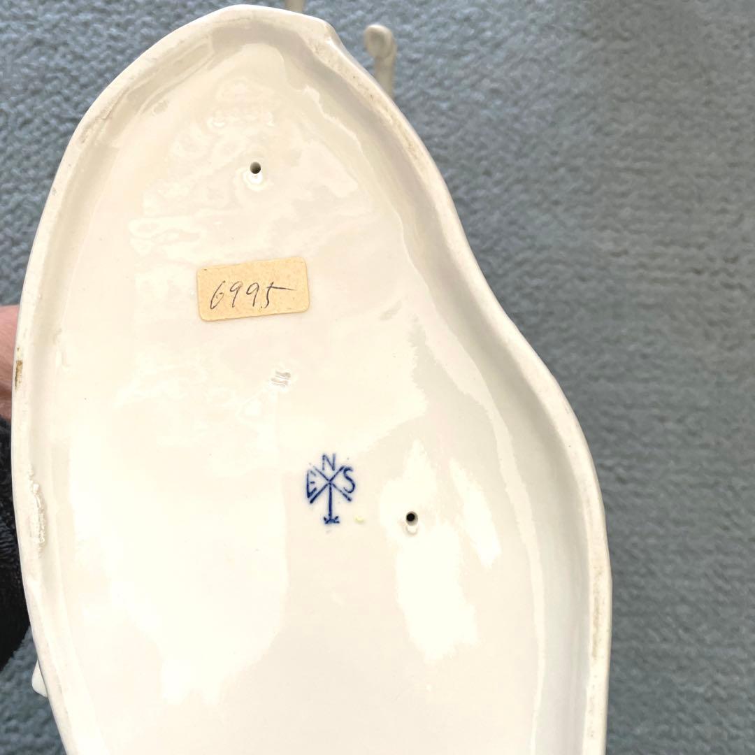 疾走する白馬 カールエンス作 1930年頃 綺麗な置物 陶器オブジェ 跳ね馬