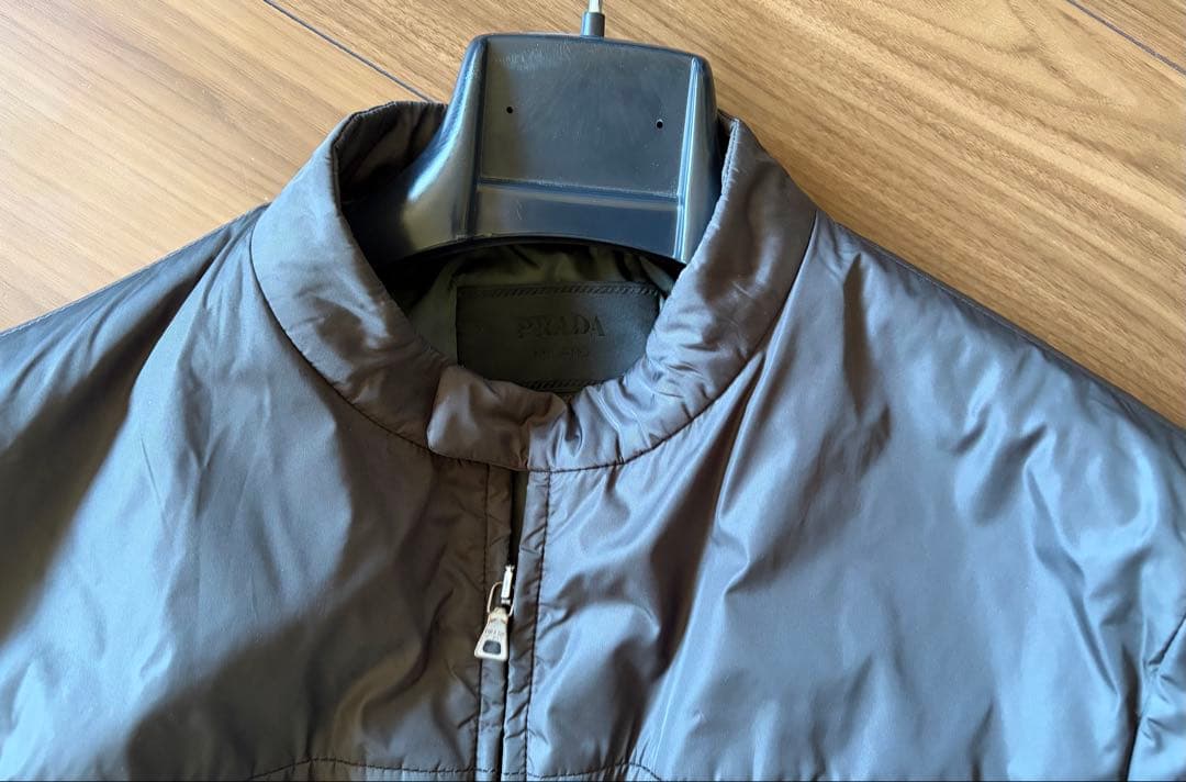 PRADA プラダ インナー付きナイロンアウター グレー サイズ44 メンズ