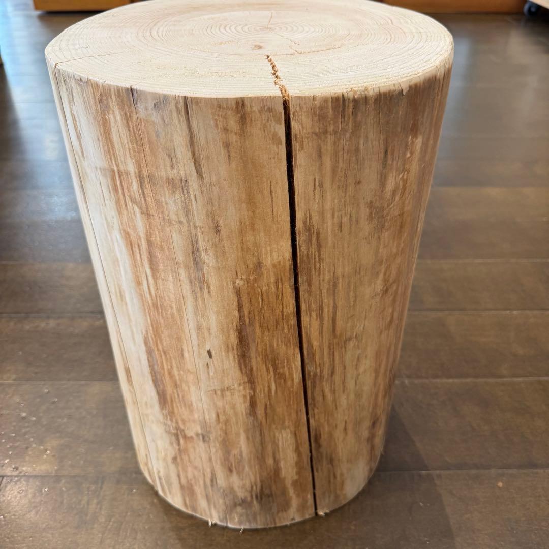 H161★天然ヒノキ★丸太★切り株★ちゃぶ台★テーブル★飾り台
