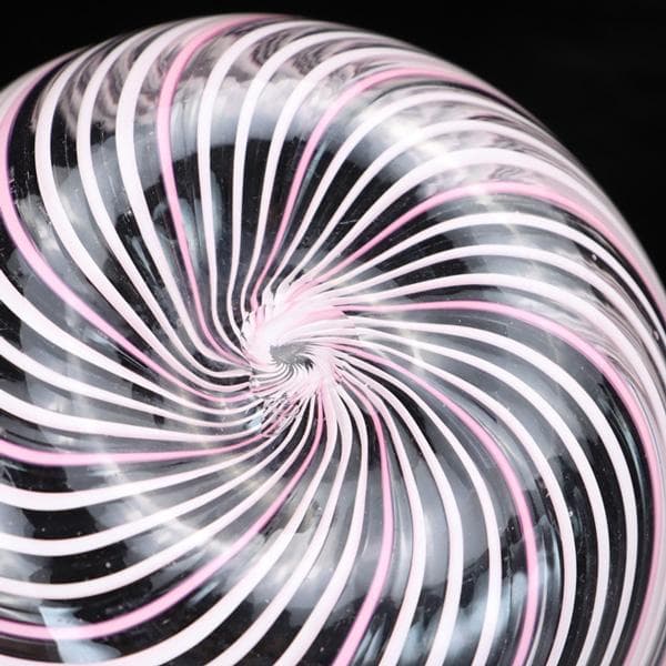 Y2679-2 大正ガラス 深鉢型マーブル渦文 氷コップ 和硝子 ＃6