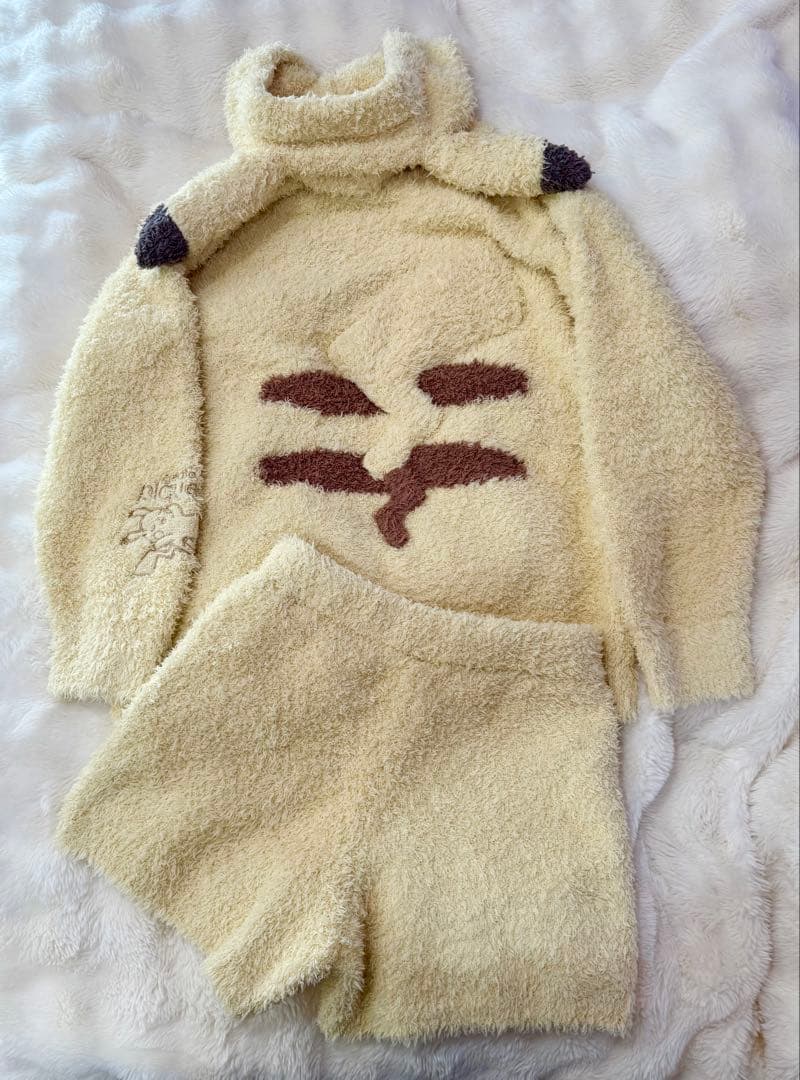ポケモンスリープ ジェラート ピカチュウパーカ&ショートパンツセット ジェラピケ