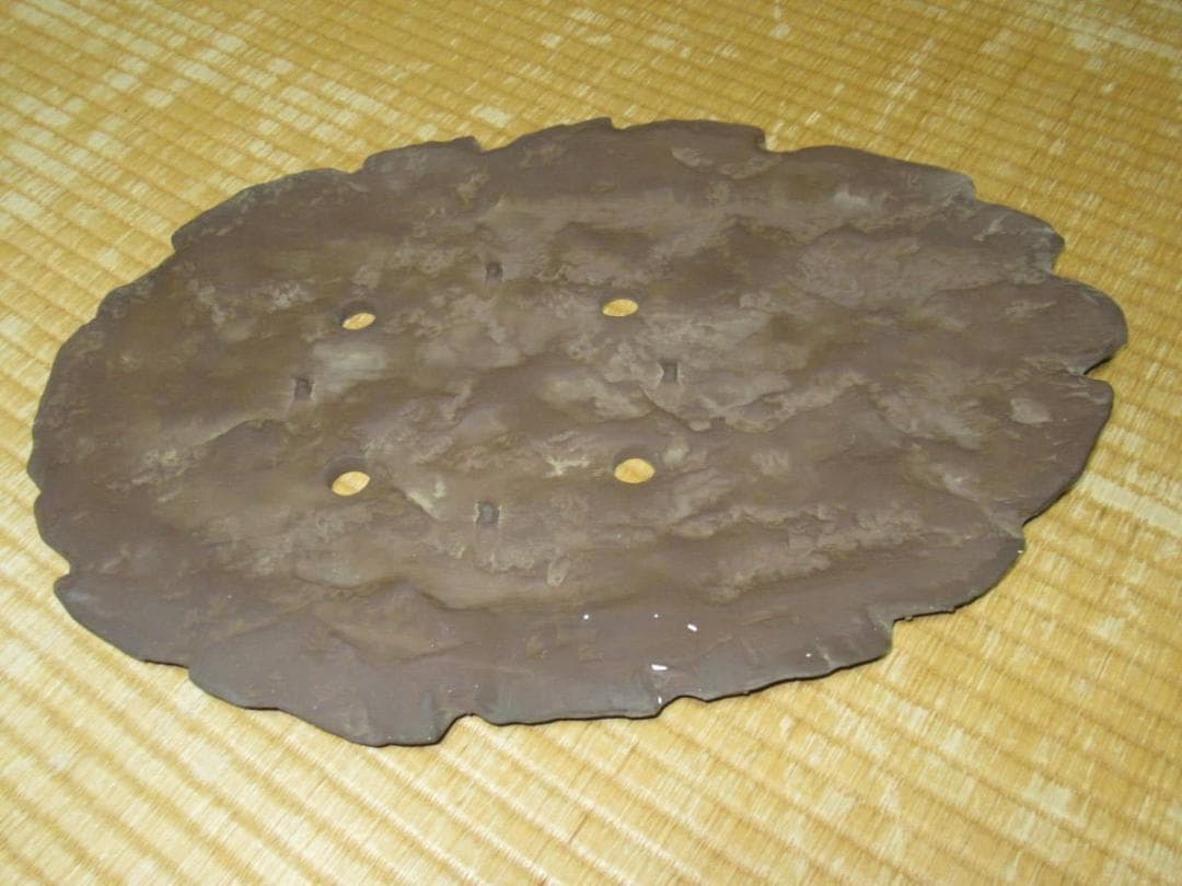 美品'70年頃◇常滑鉢 柴田馨山作 寄せ植え用 葉形