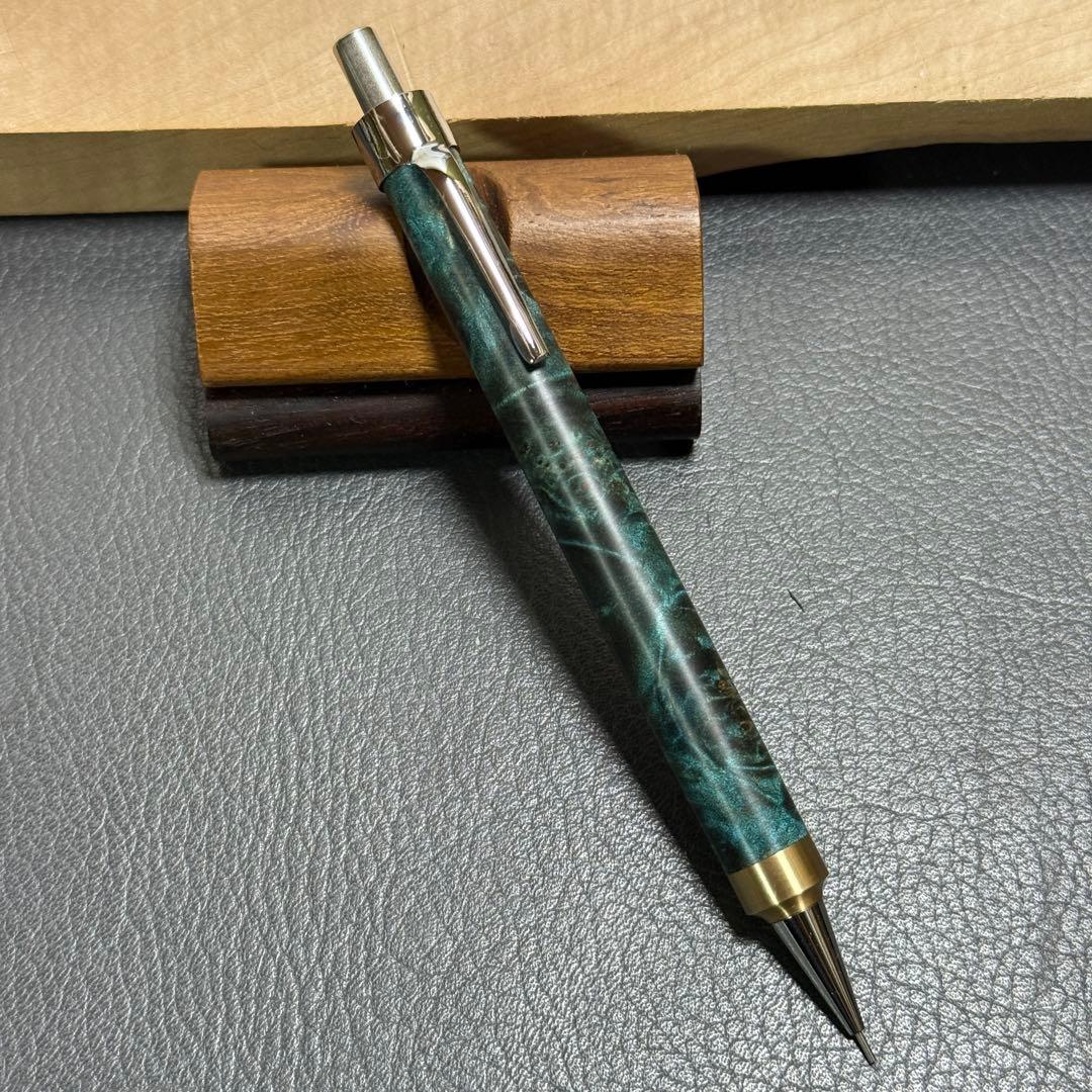 121楓瘤スタビ　木製シャーペン　強低重心R 真鍮