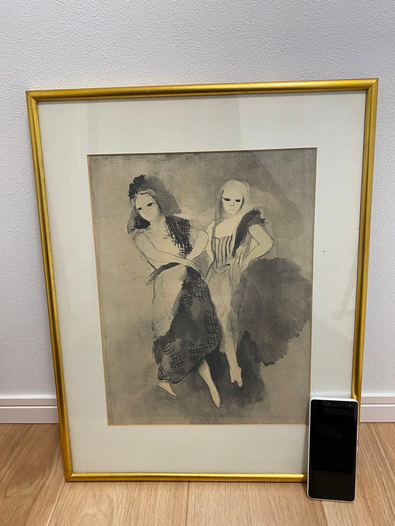 ダンスの対話より』 / マリー・ローランサン / 直筆サイン 額装