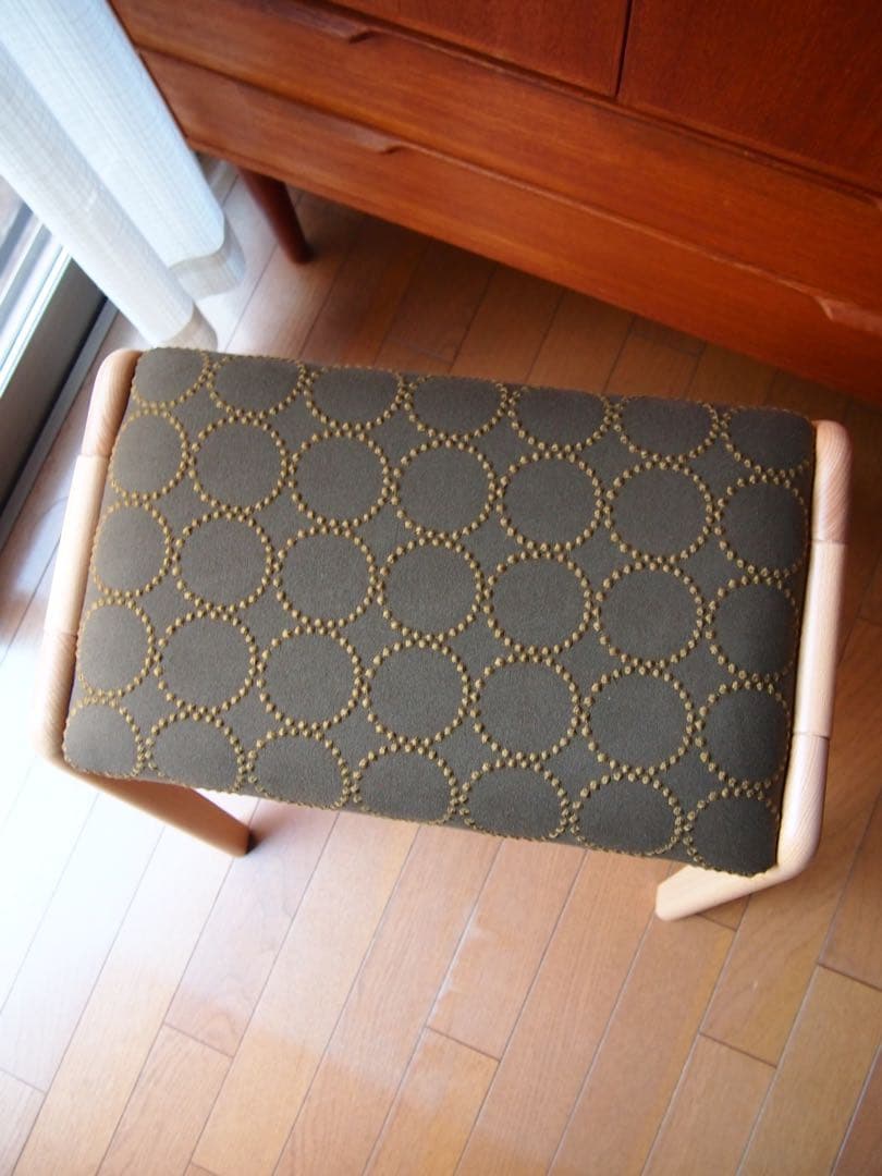 ミナペルホネン マルニ木工 ハンドメイド スツール タンバリン 生地 チェア