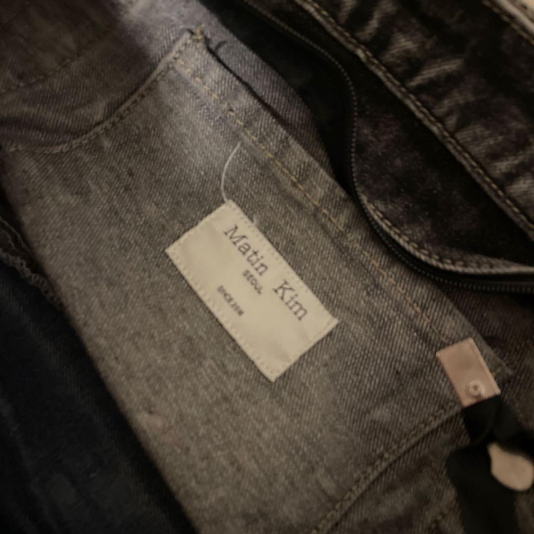 Martin Kim デニムグレーショルダーバッグ