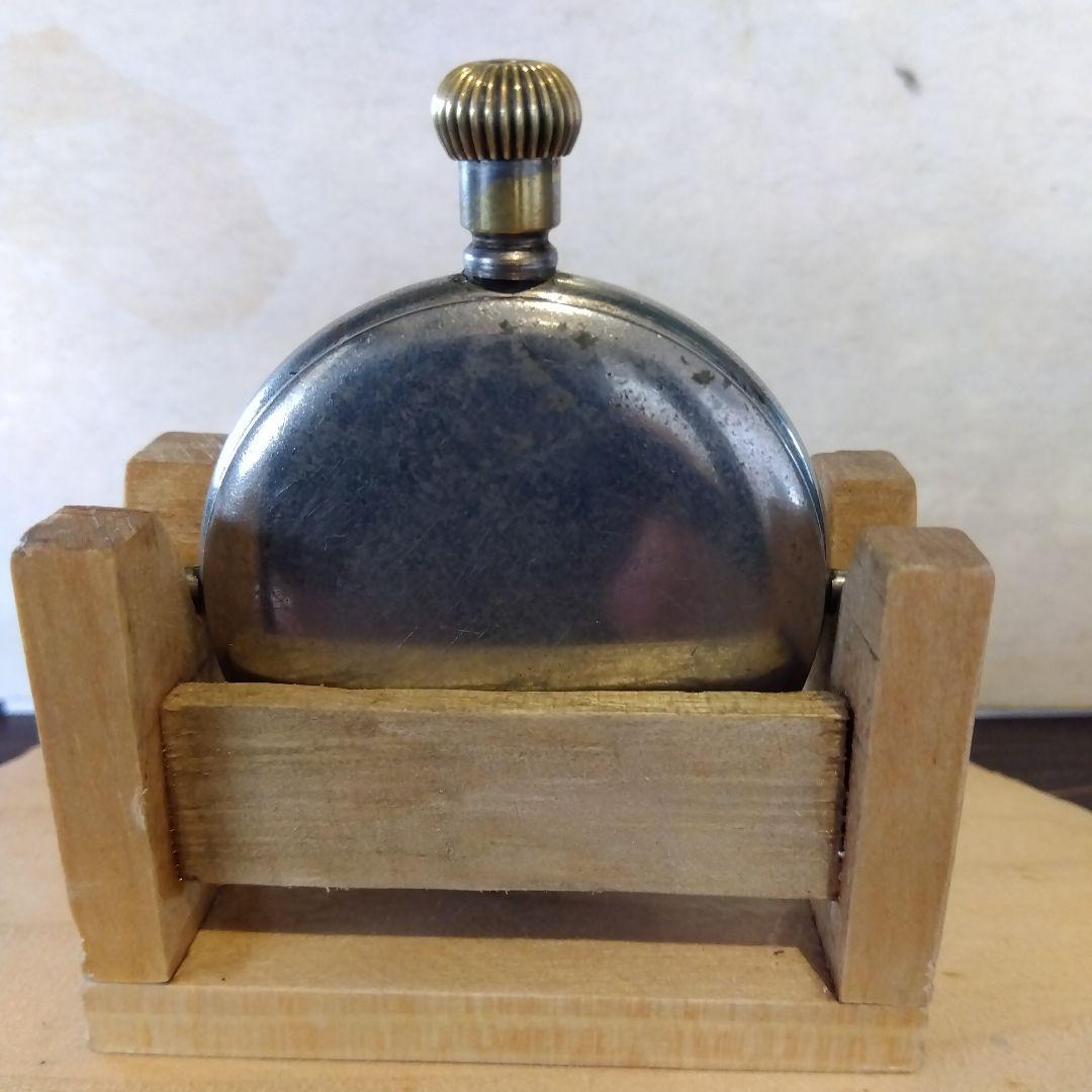 懐中時計タイプ置時計、懐中時計 手巻きスモセコ アンソニア 整調済