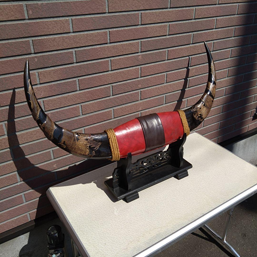 牛の角 約90センチ 龍 オブジェ 飾り インテリア 水牛 牛の角 約90